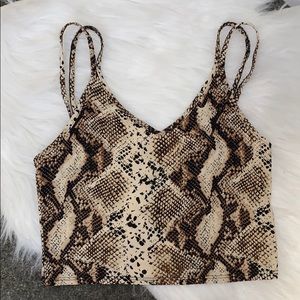 SNAKESKIN CROP TOP